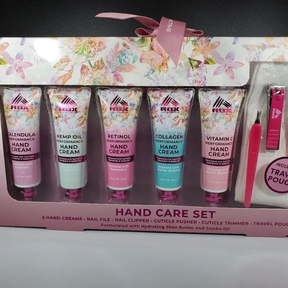 RBX -BOXED HAND CARE SET - 5 HAND CREAM, NAIL